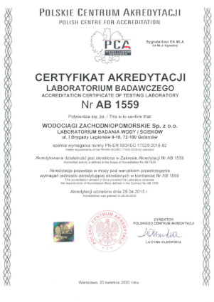 Certyfikat Akredytacji mini